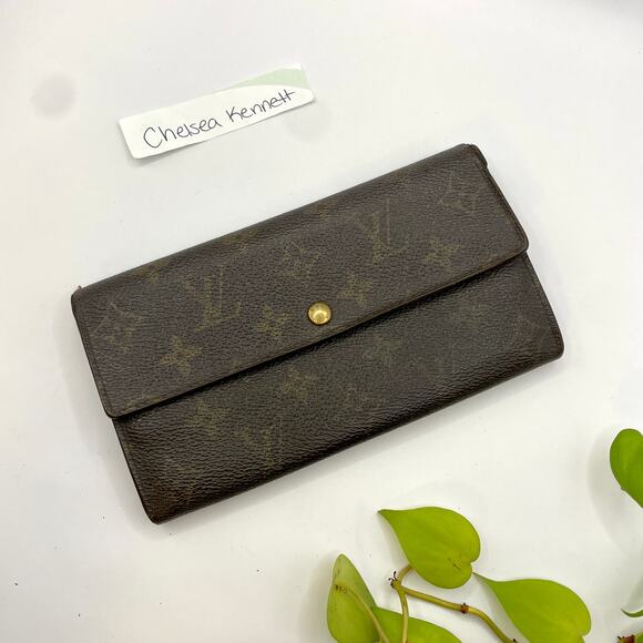 Louis Vuitton Handbags - Louis Vuitton Long Sarah Large Monogram Canvas Wallet Continental Vintage 0393